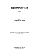 Lightning Field by Mackey John for Concert Band