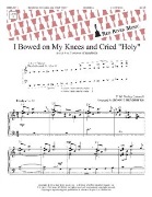 I Bowed on My Knees and Cried Holy by Cantwell E M Dudley - Hendricks Ronnie - for Handbells 3-5 Octave