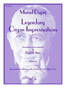 Legendary Organ Improvisations Volume 2 by Dupre Marcel - Stech David A. - for Organ