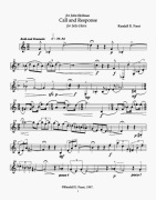 Call and Response by Faust Randall E for French Horn Sol