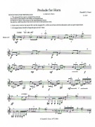 Prelude for Horn by Faust Randall E for French Horn Sol