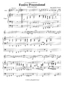 Festive Processional for Horn and Organ by Faust Randall E for French Horn Sol
