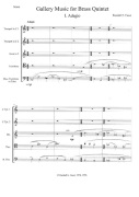 Gallery Music by Faust Randall E for Brass Quintet