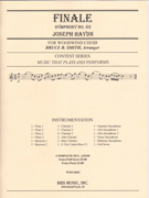 Finale from Symphony #85 by Haydn Joseph - Smith Bruce - for Woodwind Choir