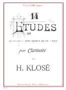 14 ETUDES Opus 18 by Klose for Clar/CD
