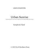 Urban Sunrise - Print Edition by Stanton Zack for Concert Band