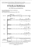 O Stella de Bethlehem by Sieving Robert Trad. Polish Carol for TTBB/EngHn