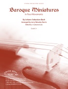 Baroque Miniatures in Four Movements by Bach Johann Sebastian - Harris / Law - for String Orchestra