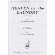 Heaven in the Laundry by Dworakivsky Walter G.K. Richards for TTBB and Piano