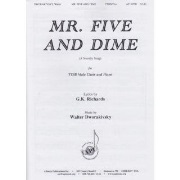 Mr. Five and Dime by Dworakivsky Walter G.K. Richards for TTBB and Piano
