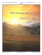 When Morning Gilds the Skies by - Krug Jason W - for Handbells 3-6 Octave