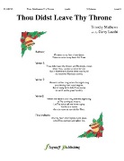 Thou Didst Leave Thy Throne by Matthews Timothy - Luethi Gerry - for Handbells 5 Octave