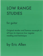 Low Range Studies (Guitar) by Allen Eric for Guitar