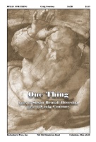 One Thing by Courtney Craig for SATB and Piano