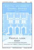 People Look East by - Courtney Craig - for TTBB and Piano