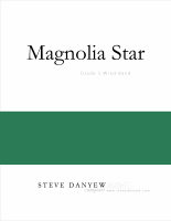 Magnolia Star by Danyew Steve for Concert Band