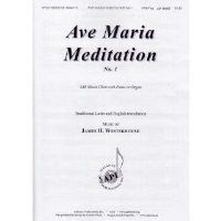 Ave Maria Meditation No. 1 by Westerhouse James H for SAB and Organ