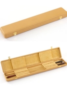 TAKT Baton Light Tan Leather Hard Case 4 Capacity for Baton Case
