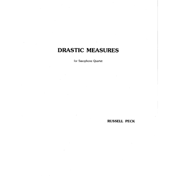 Drastic Measures - Full Score by Peck Russell for Full Score