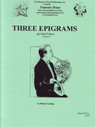 3 Epigrams by Coolidge Richard for French Horn Sol