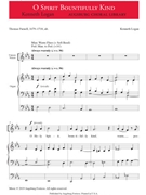 O Spirit Bountifully Kind by Logan Kenneth Thomas Parnell for U/org