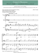 Christ's Blessing by Fedak Alfred V for SATB and Organ