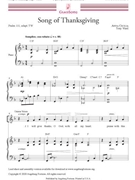 Song of Thanksgiving
