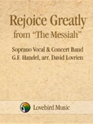 Rejoice Greatly From Messiah by Handel George Frideric - Lovrien David - for Vocal Solo w/ Band