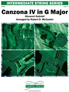Canzona IV in G Major by Gabrieli Giovanni - McCashin Robert D - for String Orchestra