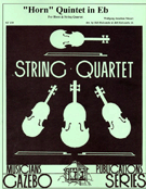 Horn Quintet In E-flat by Mozart Wolfgang Amadeus - Holcombe Bill and Bil - for French Horn w/s