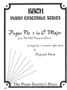 Fugue #1 C Major by Bach Johann Sebastian - Hache Reginald - for 2 Piano 8 Hands