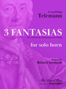 3 Fantasias no. 7, 8, 9 from 12 Fantasias for violin