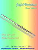 Joyful Variations by Rhodes Brian for Flute Solo w/ Band