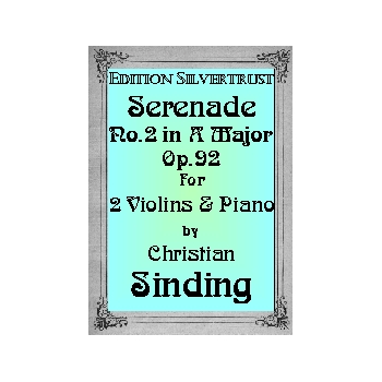 Serenade No.2 in A for 2 Violins and Piano