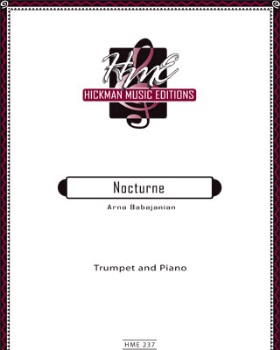Nocturne by Babajanian Arno for Trumpet and Piano
