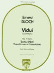 Vidui #1 From Baal Shem by Bloch Ernest for Violin and Piano