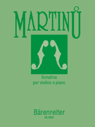 Sonatina For Violin & Piano by Martinu Bohuslav for Violin and Piano