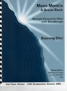 Mons Montis - A Great Rock by Choi Dajeong for Multi-Percussion
