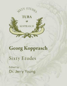 60 Etudes Opus 6 by Kopprasch Georg - Young Jerry - for Tuba Method
