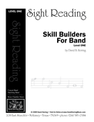 Sight Reading Skill Builders Book 1 by Herring David for Euphonium Treble Clef