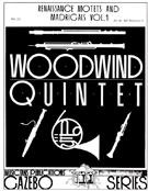 Renaissance Motets And Madrigals Volume 1 by - Holcombe Bill - for Woodwind Quintet (Vol 1)