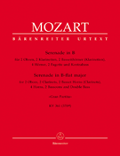 Serenade In B-flat Major K 361 (370a) by Mozart Wolfgang Amadeus for Woodwind Choir