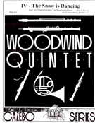 Snow Is Dancing - Iv by Debussy Claude - Holcombe Bill - for Woodwind Quintet