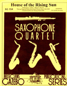 House Of The Rising Sun by - Holcombe Bill - for Saxophone Quartet
