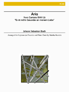 Aria From Cantata Bwv 25 by Bach Johann Sebastian - Rearick Martha - for Flute Choir