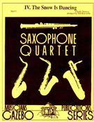 Snow Is Dancing (iv) by Debussy Claude - Holcombe Bill - for Saxophone Quartet