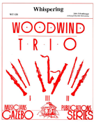 Whispering by Schonberger John - Holcombe Bill - for Woodwind Trio
