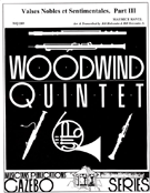 Valse Nobles Et Sentimentales. Part IIi by Ravel Maurice - Holcombe Bill and Bil - for Woodwind Quintet