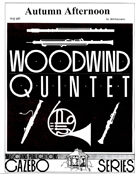 Autumn Afternoon by Holcombe Bill for Woodwind Quintet