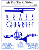 Air For The G String by Bach Johann Sebastian - Holcombe Bill - for Brass Quartet